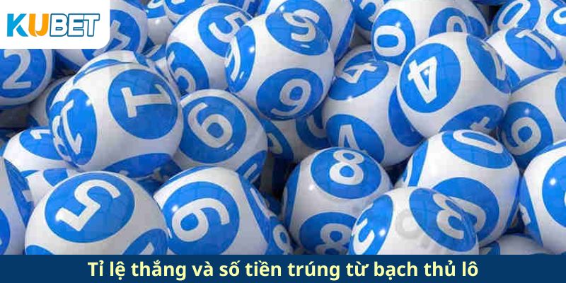 Tỉ lệ thắng và số tiền trúng từ bạch thủ lô